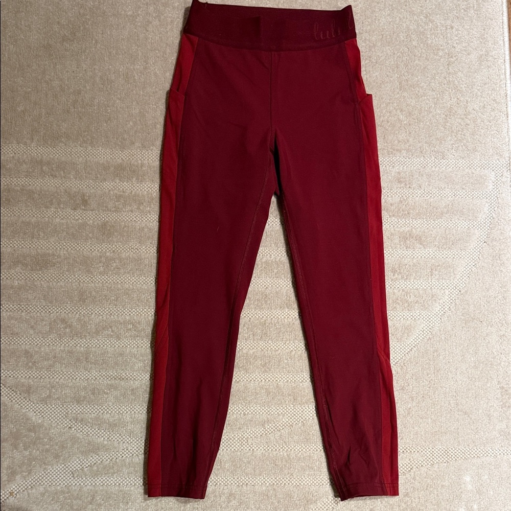 Lululemon Athletica Red Leggings